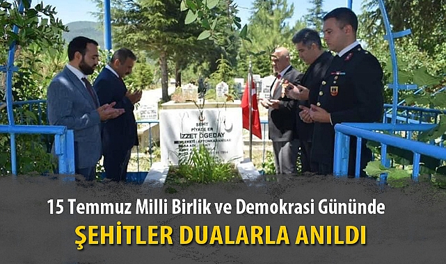 ŞEHİTLER DUALARLA ANILDI