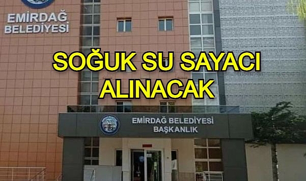 SOĞUK SU SAYACI ALINACAK