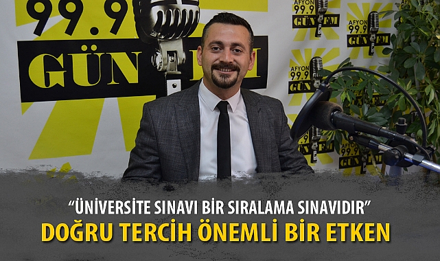 “ÜNİVERSİTE SINAVI BİR SIRALAMA SINAVIDIR”