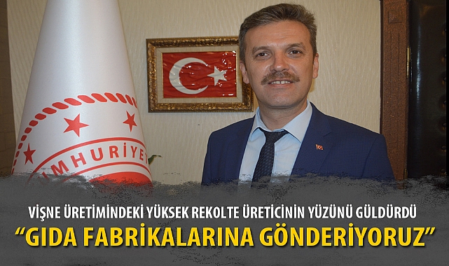 VİŞNE ÜRETİMİNDEKİ YÜKSEK REKOLTE ÜRETİCİNİN YÜZÜNÜ GÜLDÜRDÜ