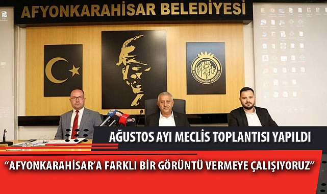 “AFYONKARAHİSAR’A FARKLI BİR GÖRÜNTÜ VERMEYE ÇALIŞIYORUZ”