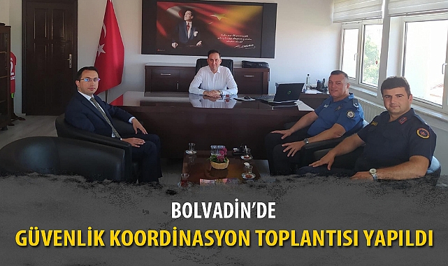 BOLVADİN’DE GÜVENLİK KOORDİNASYON TOPLANTISI YAPILDI