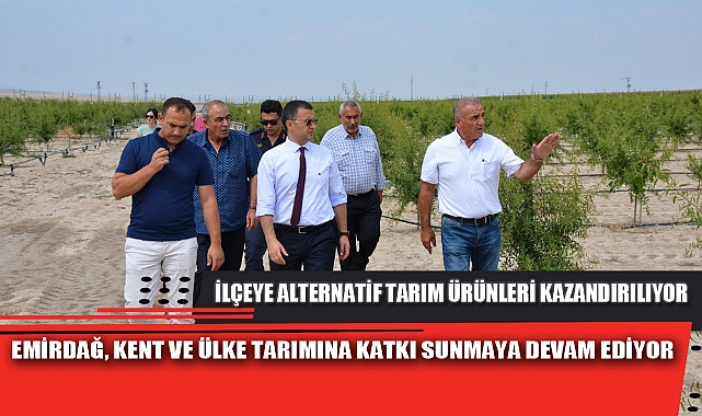 EMİRDAĞ KENT VE ÜLKE TARIMINA KATKI SUNMAYA DEVAM EDİYOR