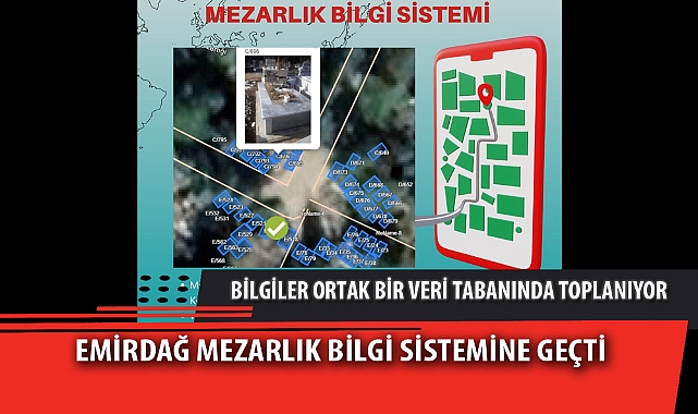 EMİRDAĞ MEZARLIK BİLGİ SİSTEMİNE GEÇTİ