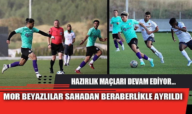 MOR BEYAZLILAR SAHADAN BERABERLİKLE AYRILDI