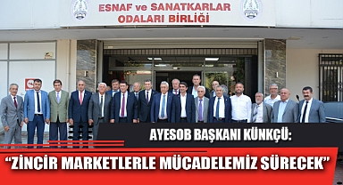 “ZİNCİR MARKETLERLE MÜCADELEMİZ SÜRECEK”