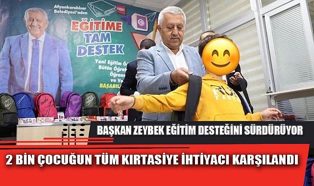2 BİN ÇOCUĞUN TÜM KIRTASİYE İHTİYACI KARŞILANDI