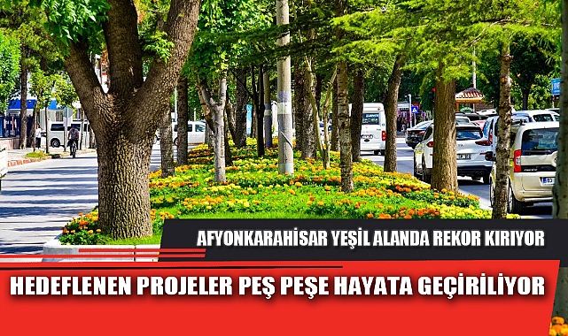 AFYONKARAHİSAR YEŞİL ALANDA REKOR KIRIYOR