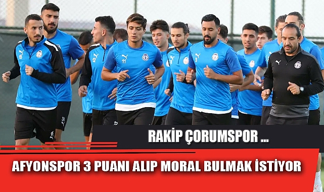 AFYONSPOR 3 PUANI ALIP MORAL BULMAK İSTİYOR