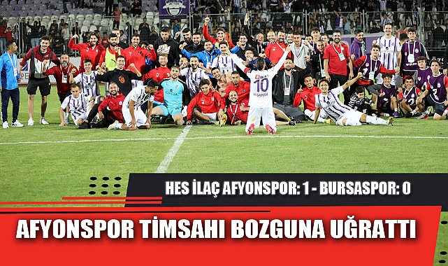 AFYONSPOR TİMSAHI BOZGUNA UĞRATTI