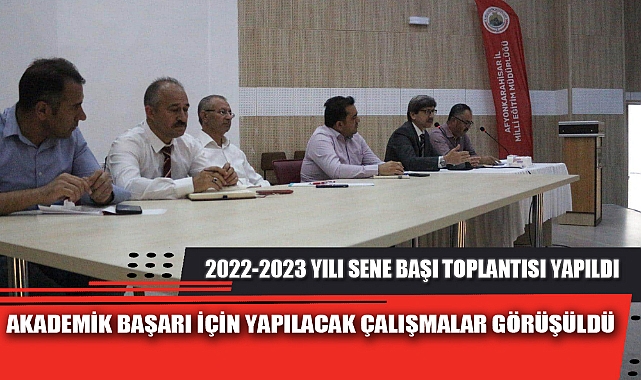 AKADEMİK BAŞARI İÇİN YAPILACAK ÇALIŞMALAR GÖRÜŞÜLDÜ