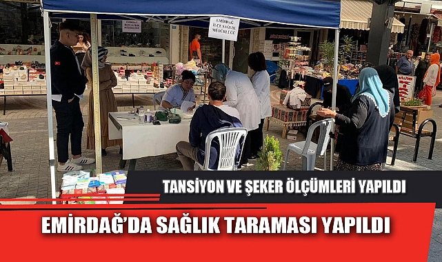 EMİRDAĞ’DA SAĞLIK TARAMASI YAPILDI