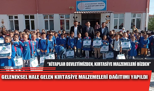 GELENEKSEL HALE GELEN KIRTASİYE MALZEMELERİ DAĞITIMI YAPILDI