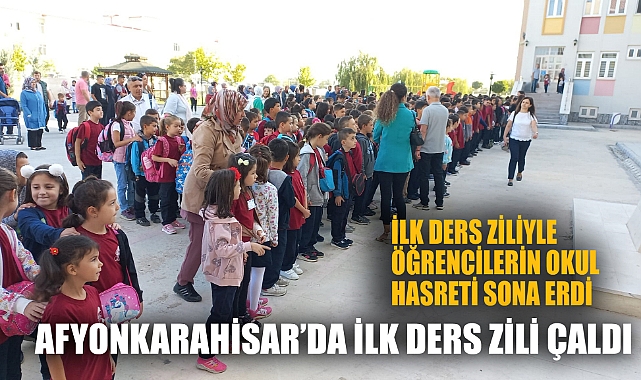 İLK DERS ZİLİYLE ÖĞRENCİLERİN OKUL HASRETİ SONA ERDİ