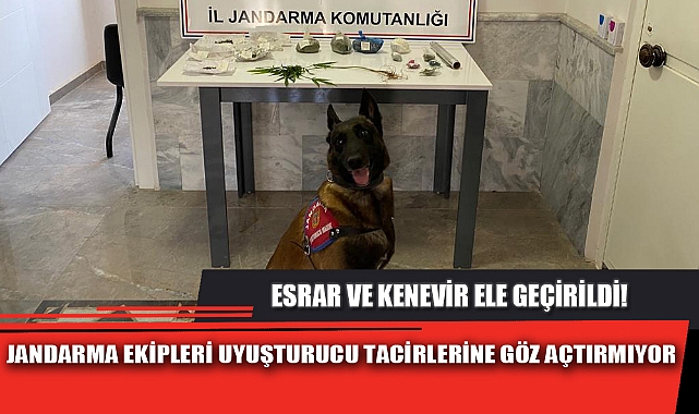 JANDARMA EKİPLERİ UYUŞTURUCU TACİRLERİNE GÖZ AÇTIRMIYOR