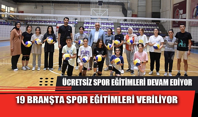 ÜCRETSİZ SPOR EĞİTİMLERİ DEVAM EDİYOR
