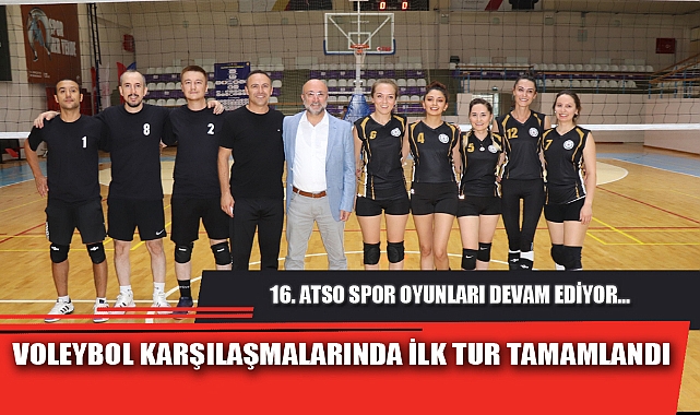 VOLEYBOL KARŞILAŞMALARINDA İLK TUR TAMAMLANDI