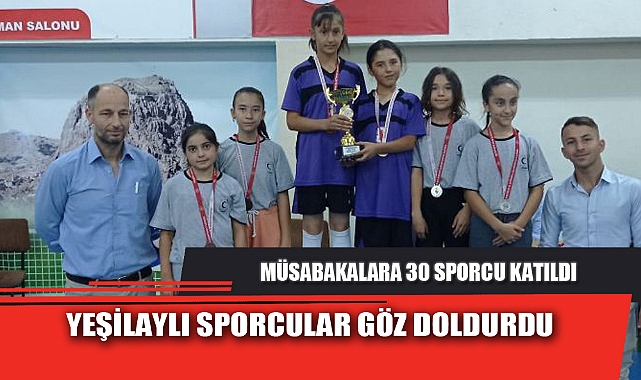 YEŞİLAYLI SPORCULAR GÖZ DOLDURDU