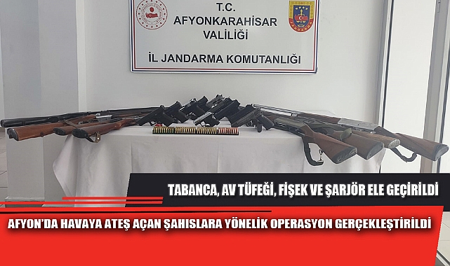 AFYON’DA HAVAYA ATEŞ AÇAN ŞAHISLARA YÖNELİK OPERASYON GERÇEKLEŞTİRİLDİ