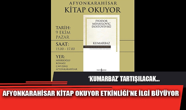 AFYONKARAHİSAR KİTAP OKUYOR ETKİNLİĞİ’NE İLGİ BÜYÜYOR