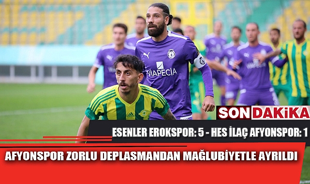 AFYONSPOR ZORLU DEPLASMANDAN MAĞLUBİYETLE AYRILDI