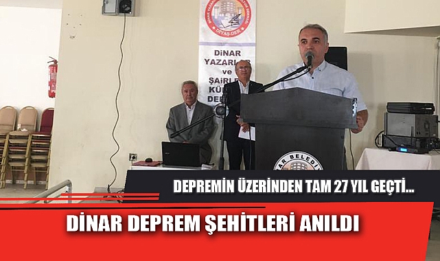 DİNAR DEPREM ŞEHİTLERİ ANILDI