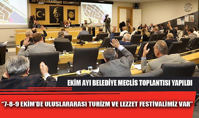 EKİM AYI BELEDİYE MECLİS TOPLANTISI YAPILDI