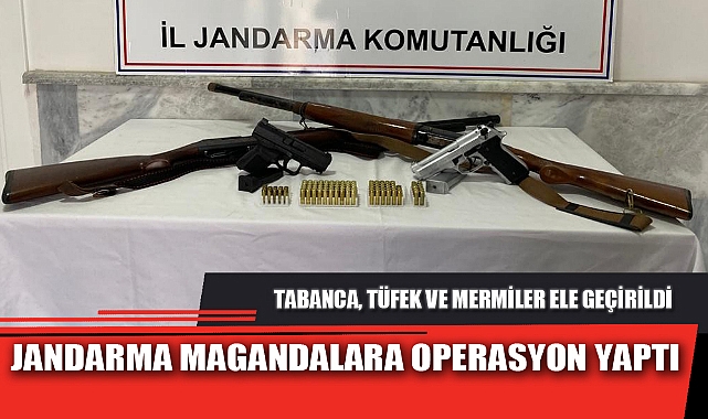 JANDARMA MAGANDALARA OPERASYON YAPTI