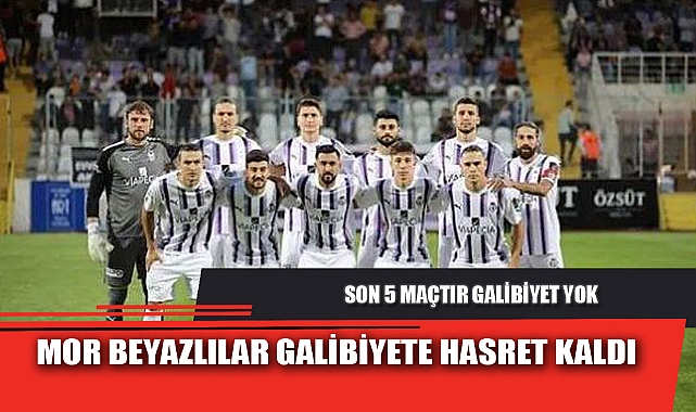 MOR BEYAZLILAR GALİBİYETE HASRET KALDI