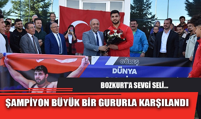 ŞAMPİYON BÜYÜK BİR GURURLA KARŞILANDI