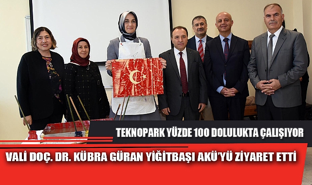 VALİ DOÇ. DR. KÜBRA GÜRAN YİĞİTBAŞI AKÜ’YÜ ZİYARET ETTİ
