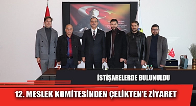12. MESLEK KOMİTESİNDEN ÇELİKTEN’E ZİYARET