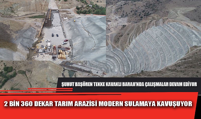 2 BİN 360 DEKAR TARIM ARAZİSİ MODERN SULAMAYA KAVUŞUYOR