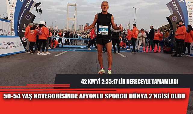 50-54 YAŞ KATEGORİSİNDE AFYONLU SPORCU DÜNYA 2’NCİSİ OLDU