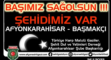 AFYON'A ŞEHİT ATEŞİ DÜŞTÜ