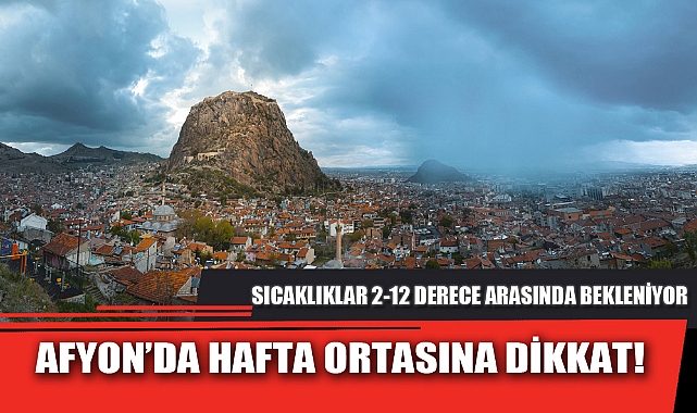 AFYON’DA HAFTA ORTASINA DİKKAT!