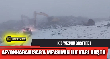 AFYONKARAHİSAR’A MEVSİMİN İLK KARI DÜŞTÜ