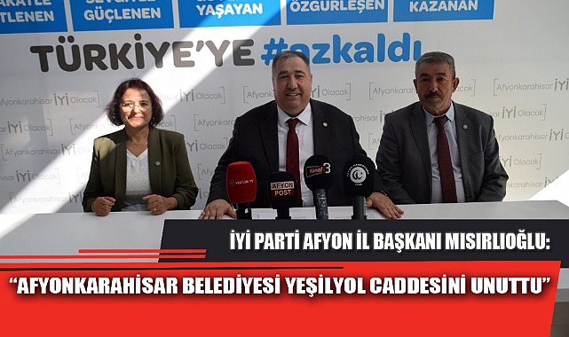  “AFYONKARAHİSAR BELEDİYESİ YEŞİLYOL CADDESİNİ UNUTTU”