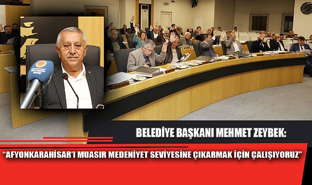 “AFYONKARAHİSAR’I MUASIR MEDENİYET SEVİYESİNE ÇIKARMAK İÇİN ÇALIŞIYORUZ”