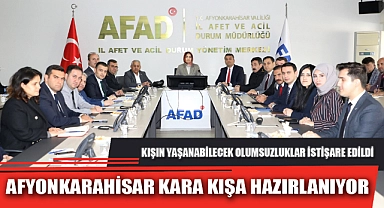 AFYONKARAHİSAR KARA KIŞA HAZIRLANIYOR