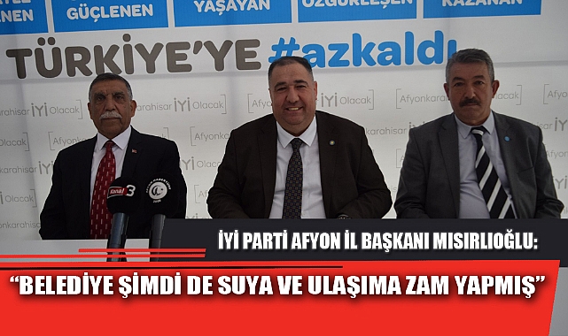“BELEDİYE ŞİMDİ DE SUYA VE ULAŞIMA ZAM YAPMIŞ”