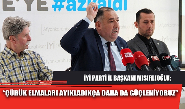 “ÇÜRÜK ELMALARI AYIKLADIKÇA DAHA DA GÜÇLENİYORUZ”