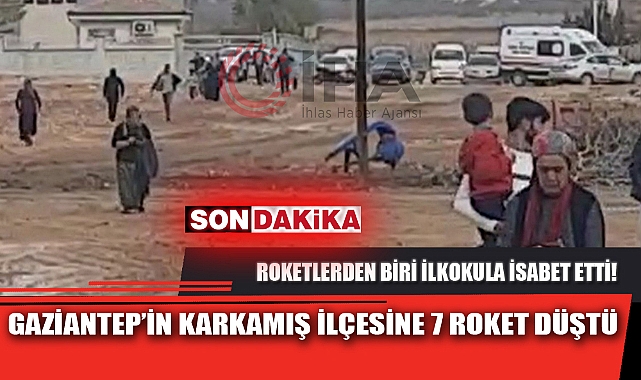 GAZİANTEP'İN KARKAMIŞ İLÇESİNE 7 ROKET DÜŞTÜ