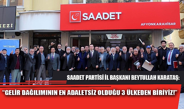 "GELİR DAĞILIMININ EN ADALETSİZ OLDUĞU 3 ÜLKEDEN BİRİYİZ!"