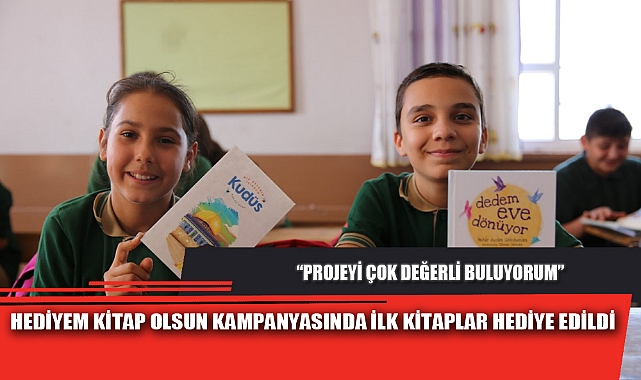 HEDİYEM KİTAP OLSUN KAMPANYASINDA İLK KİTAPLAR HEDİYE EDİLDİ