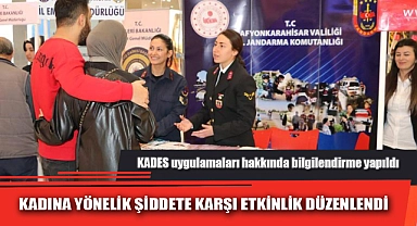 KADINA YÖNELİK ŞİDDETE KARŞI ETKİNLİK DÜZENLENDİ