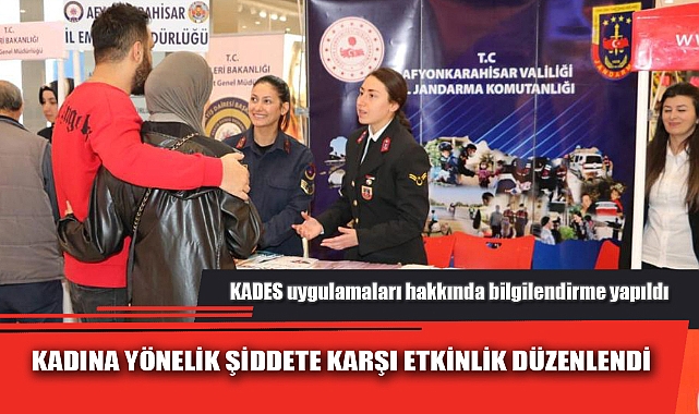 KADINA YÖNELİK ŞİDDETE KARŞI ETKİNLİK DÜZENLENDİ