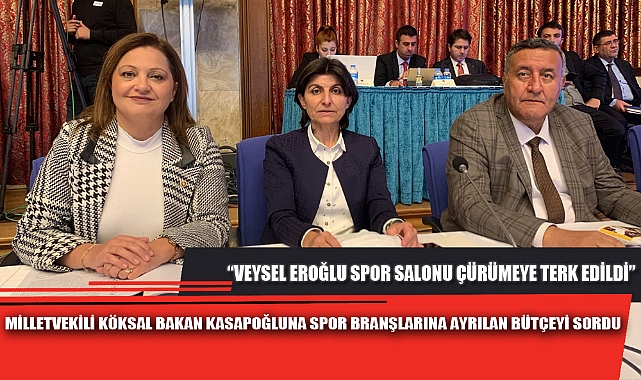 MİLLETVEKİLİ KÖKSAL BAKAN KASAPOĞLUNA SPOR BRANŞLARINA AYRILAN BÜTÇEYİ SORDU