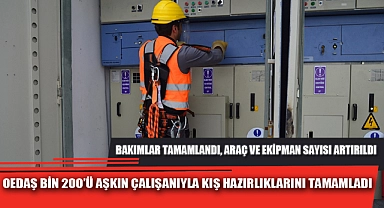 OEDAŞ BİN 200’Ü AŞKIN ÇALIŞANIYLA KIŞ HAZIRLIKLARINI TAMAMLADI