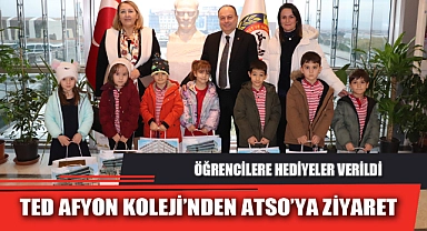 TED AFYON KOLEJİ’NDEN ATSO’YA ZİYARET